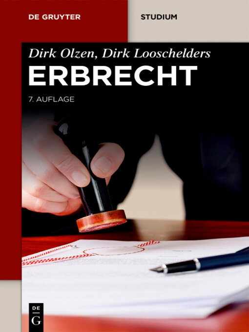 Title details for Erbrecht by Dirk Olzen - Available